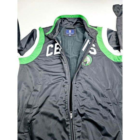 NBA GIII Sports By Carl Banks Sz Large Boston Celtics Full Zip Mens Track Jacket - Picture 5 of 11